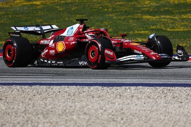 F1 Austrian Grand Prix - Qualifying SPIELBERG, AUSTRIA - JUNE 28: Charles Leclerc of Ferrari competes during the qualifying session of the Formula 1 Austrian Grand Prix at Red Bull Ring in Spielberg, Austria on June 28, 2025. Jakub Porzycki Anadolu Spielberg Austria. Editorial use only. Please get in touch for any other usage.  Copyright: x2025xAnadoluxJakubxPorzyckix