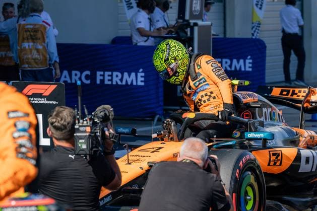 FORMULA 1 - GP of Austria 2025 SPIELBERG,AUSTRIA,28.JUN.25 - MOTORSPORTS, FORMULA 1 - Grand Prix of Austria, Red Bull Ring, practice and qualifying. Image shows Lando Norris (GBR McLaren).  GEPAxpictures xMatthiasxTrinkl