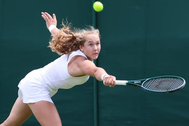 June 28, 2025, London, Celestynow, England: MIRRA ANDREEVA during the practice session before the Championships 2025 at Wimbledon AELTC in London. London England - ZUMAc278 20250628_zsp_c278_006 Copyright: xMarcinxCholewinskix