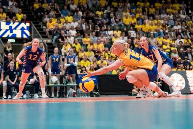 250628 Filippa Brink of Sweden during Women s European Golden League semifinal volleyball match between Sweden and Ukraine on June 28, 2025 in Ängelholm Photo Petter Arvidson BILDBYRAN kod PA PA1041 volleyball, volleyball,european golden league,semifinal, semifin  Copyright: PETTERxARVIDSON BB250628PA025