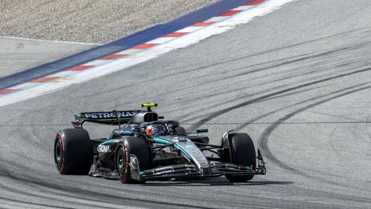 NÂ°12 Andrea Kimi Antonelli -ITA- Mercedes AMG PETRONAS Formula One Team during MSC Cruises Austrian Grand Prix 2025 Qualifying, Formula 1 Championship in Austria, Austria, June 28 2025  Copyright: xOttoxMoretti IPAxSportx xipa-agency.netx xx IPA_59592302 IPA_Agency_IPA59592302