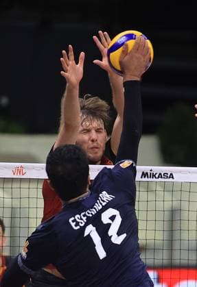 28.06.2025 Belgrade(Serbia) Germany-Iran Men s Volleyball Nations League Filip John (C) Germany :