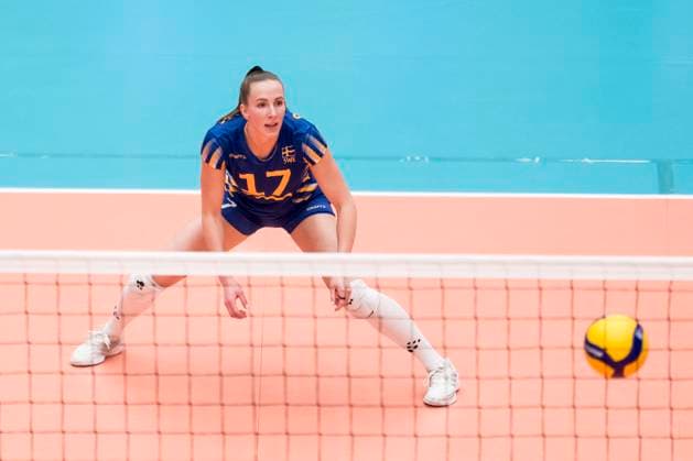 250628 Anna Haak of Sweden during Women s European Golden League semifinal volleyball match between Sweden and Ukraine on June 28, 2025 in Ängelholm Photo Petter Arvidson BILDBYRAN kod PA PA1041 volleyball, volleyball,european golden league,semifinal, semifin  Copyright: PETTERxARVIDSON BB250628PA042