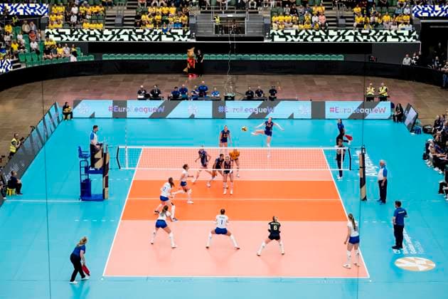 250628 Isabelle Haak of Sweden during Women s European Golden League semifinal volleyball match between Sweden and Ukraine on June 28, 2025 in Ängelholm Photo Petter Arvidson BILDBYRAN kod PA PA1041 volleyball volleyball european golden league semifinal semifinals sverige ukraine sweden dam bbeng ukraina bbauto  Copyright: PETTERxARVIDSON BB250628PA052