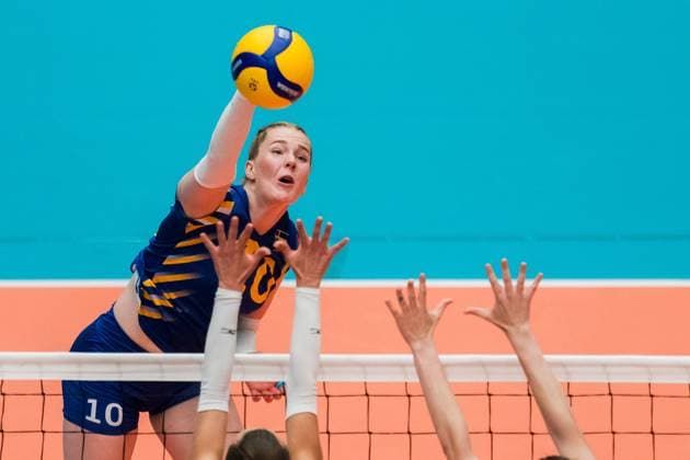 250628 Isabelle Haak of Sweden during the Women s European Golden League semifinal volleyball match between Sweden and Ukraine on June 28, 2025 in Ängelholm Photo Petter Arvidson BILDBYRAN kod PA PA1041 volleyball volleyball european golden league semifinal semifinals sverige ukraine sweden dam bbeng ukraina  Copyright: PETTERxARVIDSON BB250628PA055