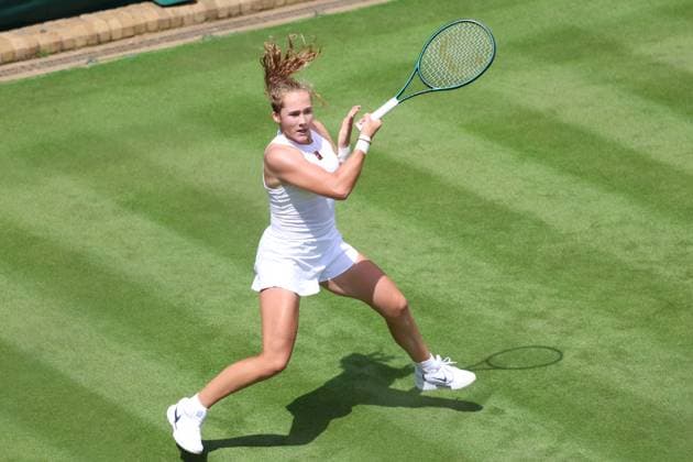 TENIS WIMBLEDON 2025 LONDYN 280625 N Z MIRRA ANDRIEJEWA PODCZAS TRENINGU MARCIN CHOLEWINSKI NEWSPIX.PL TENNIS WIMBLEDON 2025 LONDON 28062025 MIRRA ANDREEVA DURING PRACTISE SESSION NEWSPIX.PL --- newspix.pl POLAND OUT! 