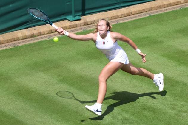 TENIS WIMBLEDON 2025 LONDYN 280625 N Z MIRRA ANDRIEJEWA PODCZAS TRENINGU MARCIN CHOLEWINSKI NEWSPIX.PL TENNIS WIMBLEDON 2025 LONDON 28062025 MIRRA ANDREEVA DURING PRACTISE SESSION NEWSPIX.PL --- newspix.pl POLAND OUT! 