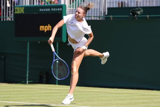 TENIS WIMBLEDON 2025 LONDYN 280625 N Z MAGDA LINETTE PODCZAS TRENINGU MARCIN CHOLEWINSKI NEWSPIX.PL TENNIS WIMBLEDON 2025 LONDON 28062025 MAGDA LINETTE DURING PRACTISE SESSION NEWSPIX.PL --- newspix.pl POLAND OUT! 