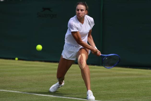 TENIS WIMBLEDON 2025 LONDYN 280625 N Z MAGDA LINETTE PODCZAS TRENINGU MARCIN CHOLEWINSKI NEWSPIX.PL TENNIS WIMBLEDON 2025 LONDON 28062025 MAGDA LINETTE DURING PRACTISE SESSION NEWSPIX.PL --- newspix.pl POLAND OUT! 
