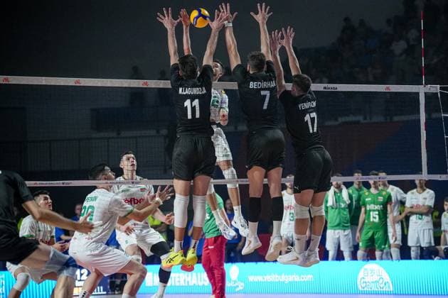 Volleyball - FIVB Men s Volleyball Nations League - Bugaria - Turkey - 28.06.2025 Georgi Tatarov in action during Mens Volleyball Nations League in Burgas, VNL Bulgaria Copyright: xYulianxTodorovx