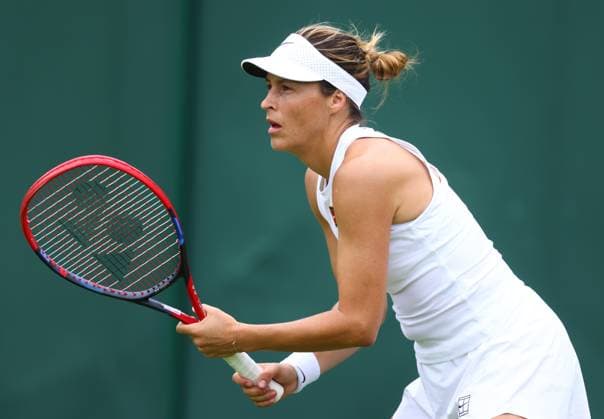 Wimbledon Championships 2025 AELTC, Saturday Practice, London, UK - 28 06 2025 Tatjiana Maria (GER) Practice s at Wimbledon ahead of the 2025 Championships London Wimbledon London GBR, UK NEWSPAPERS OUT Copyright: xMarkxGreenwoodx