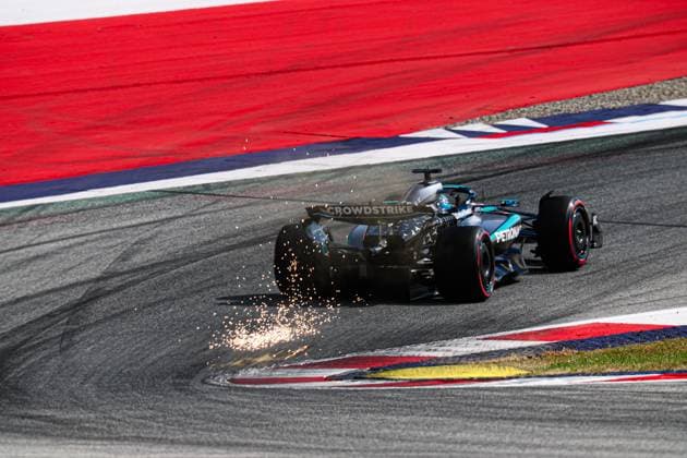 June 28, 2025, Spielberg, Styria, Austria: George Russell (GBR) - Mercedes-AMG PETRONAS F1 Team - Mercedes W16 - Mercedes E Performance during Formula 1 MSC Cruises Austrian Grand Prix 2025, Spielberg, Austria, from Jun 26th to 29th - Round 11 of 24 of 2025 F1 World Championship, WM, Weltmeisterschaft Spielberg Austria - ZUMAm217 20250628_zsp_m217_107 Copyright: xAlessioxDexMarcox