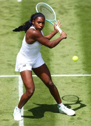 Wimbledon Championships 2025 AELTC, Saturday Practice, London, UK - 28 06 2025 Coco Gauff (USA) Practices at Wimbledon ahead of the 2025 Championships London Wimbledon London GBR, UK NEWSPAPERS OUT Copyright: xMarkxGreenwoodx