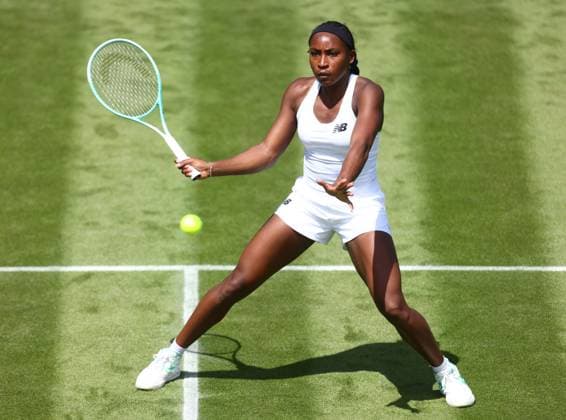 Wimbledon Championships 2025 AELTC, Saturday Practice, London, UK - 28 06 2025 Coco Gauff (USA) Practices at Wimbledon ahead of the 2025 Championships London Wimbledon London GBR, UK NEWSPAPERS OUT Copyright: xMarkxGreenwoodx