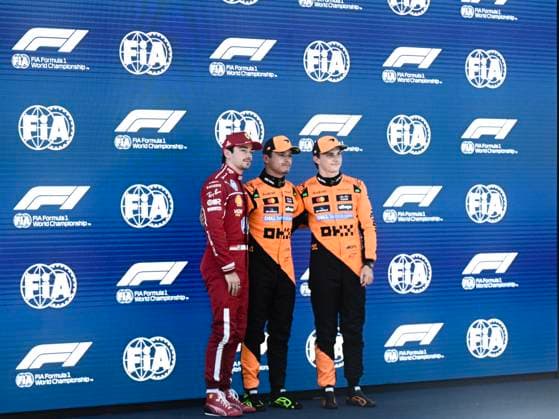 F1 Grand Prix of Austria - Qualifying Charles Leclerc, Lando Norris, and Oscar Piastri participate in the qualifying session during the FIA Formula One World Championship, WM, Weltmeisterschaft F1 Austria Grand Prix in Spielberg, Austria, on June 28, 2025. Spielberg Austria  Copyright: xLucaxBarsalix originalFilename:barsali-notitle250628_npgV5.jpg