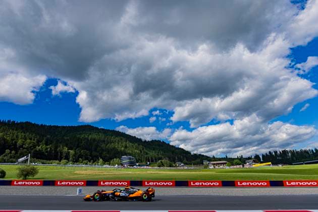 F1 Grand Prix of Austria - Qualifying Lando Norris of Great Britain and McLaren F1 Team drives during the qualifying session at the Formula 1 MSC Cruises Austrian Grand Prix in Spielberg, Austria, on June 28, 2025. Spielberg Austria  Copyright: xRobertxSzaniszlox originalFilename:szaniszlo-notitle250628_npDnR.jpg