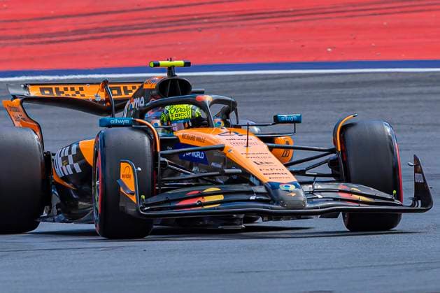 F1 Grand Prix of Austria - Qualifying Lando Norris of Great Britain and McLaren F1 Team drives during the qualifying session at the Formula 1 MSC Cruises Austrian Grand Prix in Spielberg, Austria, on June 28, 2025. Spielberg Austria  Copyright: xRobertxSzaniszlox originalFilename:szaniszlo-notitle250628_nplZ8.jpg
