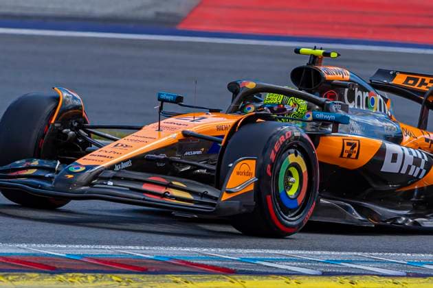 F1 Grand Prix of Austria - Qualifying Lando Norris of Great Britain and McLaren F1 Team drives during the qualifying session at the Formula 1 MSC Cruises Austrian Grand Prix in Spielberg, Austria, on June 28, 2025. Spielberg Austria  Copyright: xRobertxSzaniszlox originalFilename:szaniszlo-notitle250628_npRG6.jpg