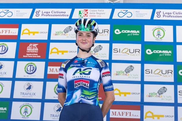 Italian Women s Road cycling, Rad, Radsport, Strasse Championship 2025 - Darfo Boario Terme Gaia Masetti participates in the Italian Road Cycling Championship 2025 Team Presentation in Darfo Boario Terme, on June 28, 2025. . Darfo Boario Terme Italy  Copyright: xTommasoxBerardix originalFilename:berardi-italianr250628_npSsT.jpg