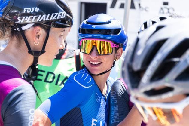 Italian Women s Road cycling, Rad, Radsport, Strasse Championship 2025 - Darfo Boario Terme Chiara Consonni participates in the Italian Road Cycling Championship 2025 Team Presentation in Darfo Boario Terme, on June 28, 2025. Darfo Boario Terme Italy  Copyright: xTommasoxBerardix originalFilename:berardi-italianr250628_npXbZ.jpg