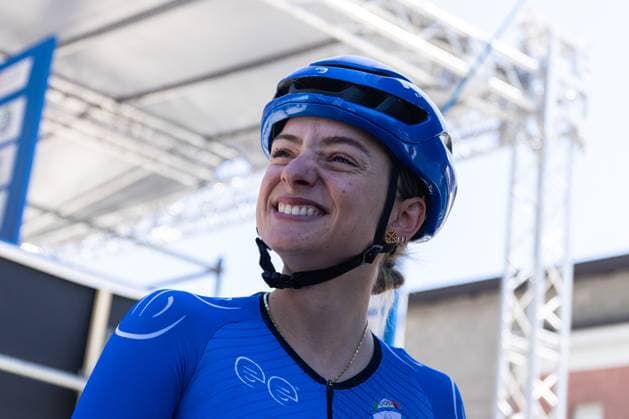 Italian Women s Road cycling, Rad, Radsport, Strasse Championship 2025 - Darfo Boario Terme Chiara Consonni participates in the Italian Road Cycling Championship 2025 Team Presentation in Darfo Boario Terme, on June 28, 2025. Darfo Boario Terme Italy  Copyright: xTommasoxBerardix originalFilename:berardi-italianr250628_np8WL.jpg