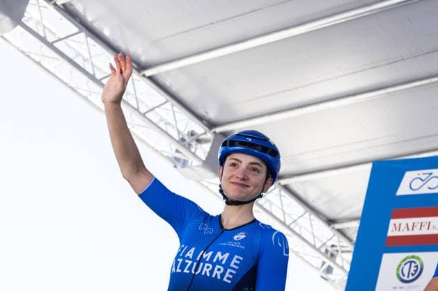Italian Women s Road cycling, Rad, Radsport, Strasse Championship 2025 - Darfo Boario Terme Chiara Consonni participates in the Italian Road Cycling Championship 2025 Team Presentation in Darfo Boario Terme, on June 28, 2025. Darfo Boario Terme Italy  Copyright: xTommasoxBerardix originalFilename:berardi-italianr250628_npICK.jpg