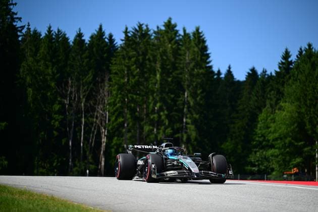 F1 Grand Prix of Austria - Qualifying George Russell of Mercedes-AMG Petronas drives during qualifying for the 12th round of the Formula 1 World Championship, WM, Weltmeisterschaft at the Red Bull Ring in Spielberg, Styria, Austria, on June 27, 2025. Spielberg Styria Austria  Copyright: xAndreaxDiodatox originalFilename:diodato-formula1250627_npTmi.jpg