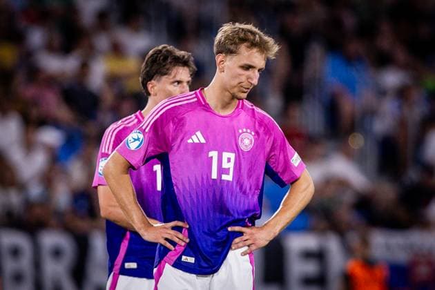 ENGLAND U21, U 21 - GERMANY U21 FINAL Nelson Weiper of Germany during the UEFA European Under-21 Championship 2025 Final football match between England U21 and Germany U21. National Football Stadium (Tehelene Pole), Bratislava, Slovakia, June 28, 2025. Photo by Branislav Racko Copyright: xx 080A0820