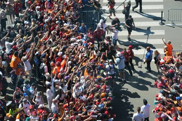 Formula 1 Austrian Grand Prix 2025 29 06 2025, Red Bull Ring, Spielberg, Formula 1 Austrian Grand Prix 2025 , in the picture Charles Leclerc MCO , Scuderia Ferrari HP signs autographs nordphotoxGmbHx xBratic nph00250