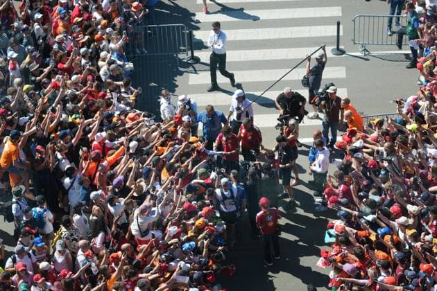 Formula 1 Austrian Grand Prix 2025 29 06 2025, Red Bull Ring, Spielberg, Formula 1 Austrian Grand Prix 2025 , in the picture Charles Leclerc MCO , Scuderia Ferrari HP signs autographs nordphotoxGmbHx xBratic nph00250