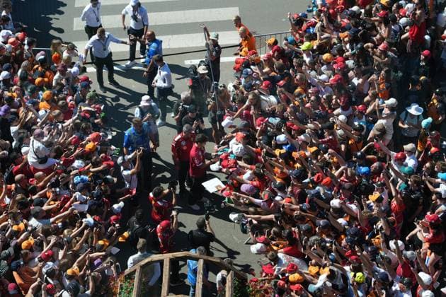 Formula 1 Austrian Grand Prix 2025 29 06 2025, Red Bull Ring, Spielberg, Formula 1 Austrian Grand Prix 2025 , in the picture Charles Leclerc MCO , Scuderia Ferrari HP signs autographs nordphotoxGmbHx xBratic nph00250