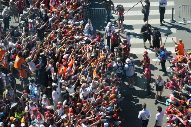 Formula 1 Austrian Grand Prix 2025 29 06 2025, Red Bull Ring, Spielberg, Formula 1 Austrian Grand Prix 2025 , in the picture Charles Leclerc MCO , Scuderia Ferrari HP signs autographs nordphotoxGmbHx xBratic nph00250
