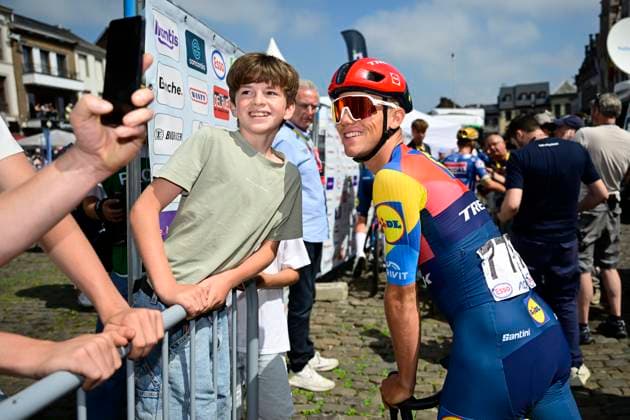 Belgian 2025 National Championship Binche 29 06 2025 BINCHE, BELGIUM - JUNE 29 : Nys Thibau of Lidl - Trek during the Men Elite cycling road race of the Belgian National Championships 2025 an UCI National Championships cycling race of 230 km with start in Binche and finish in Binche on June 29, 2025 in Binche, Belgium, 29 06 2025 Binche Belgium  Copyright: xNicoxVereeckenx
