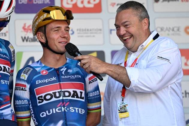 Belgian 2025 National Championship Binche 29 06 2025 BINCHE, BELGIUM - JUNE 29 : Evenepoel Remco of Soudal Quick-Step during the Men Elite cycling road race of the Belgian National Championships 2025 an UCI National Championships cycling race of 230 km with start in Binche and finish in Binche on June 29, 2025 in Binche, Belgium, 29 06 2025 ( Motordriver Guy De Vuyst - Binche Belgium  Copyright: xNicoxVereeckenx