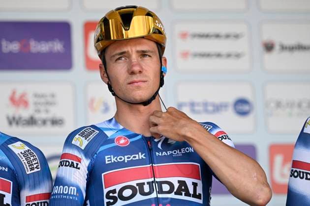 Belgian 2025 National Championship Binche 29 06 2025 BINCHE, BELGIUM - JUNE 29 : Evenepoel Remco of Soudal Quick-Step during the Men Elite cycling road race of the Belgian National Championships 2025 an UCI National Championships cycling race of 230 km with start in Binche and finish in Binche on June 29, 2025 in Binche, Belgium, 29 06 2025 ( Motordriver Guy De Vuyst - Binche Belgium  Copyright: xNicoxVereeckenx