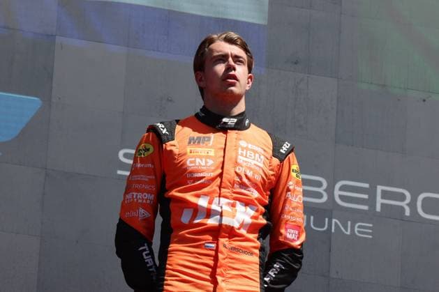 Richard Verschoor MP Motorsport, Formula 2 wins Feature Race, Podium, Grand Prix of Austria, Motorsport, Men, Formula 1, 29 06 2025 Spielberg Styria Austria Copyright: xkolbert-press AnnikaxGrafx