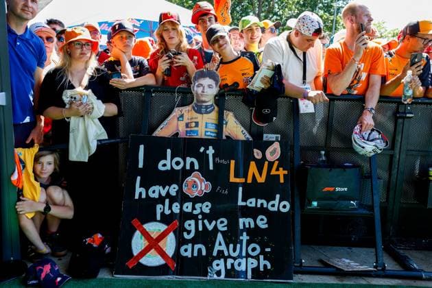 Fans of 4 Lando Norris GBR, McLaren F1 Team , F1 Grand Prix of Austria at Red Bull Ring on June 29, 2025 in Spielberg, Austria Photo by HOCH ZWEI Spielberg Austria