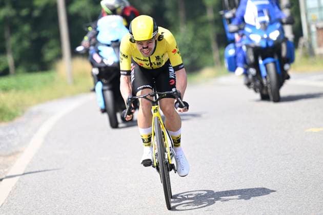 Belgian 2025 National Championship Binche 29 06 2025 BINCHE, BELGIUM - JUNE 29 : Campenaerts Victor of Team Visma Lease A Bike during the Men Elite cycling road race of the Belgian National Championships 2025 an UCI National Championships cycling race of 230 km with start in Binche and finish in Binche on June 29, 2025 in Binche, Belgium, 29 06 2025 Binche Belgium  Copyright: xNicoxVereeckenx