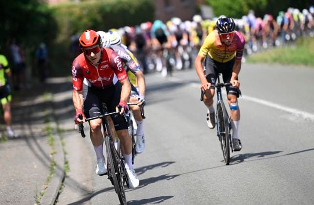 Belgian 2025 National Championship Binche 29 06 2025 BINCHE, BELGIUM - JUNE 29 : De Buyst Jasper of Lotto during the Men Elite cycling road race of the Belgian National Championships 2025 an UCI National Championships cycling race of 230 km with start in Binche and finish in Binche on June 29, 2025 in Binche, Belgium, 29 06 2025 Binche Belgium  Copyright: xNicoxVereeckenx
