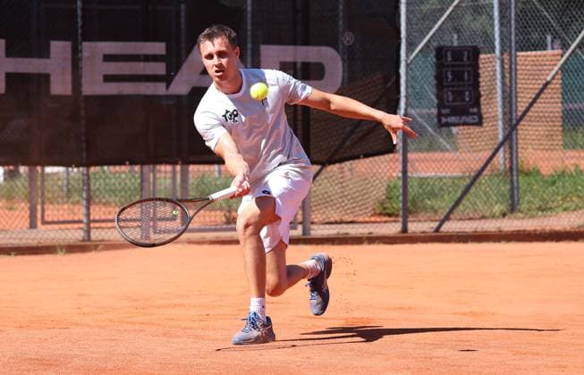 BAU 29 06 2025, Germany, Ludwigsburg, Tennis Oberliga TC Oberstenfeld vs TC Ludwigsburg , Patrick Kienzle TCO