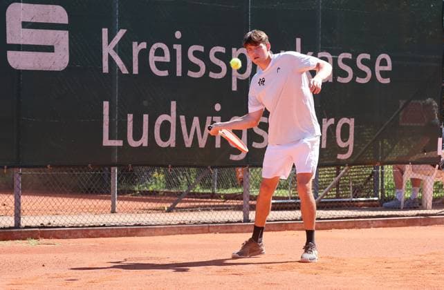 BAU 29 06 2025, Germany, Ludwigsburg, Tennis Oberliga TC Oberstenfeld vs TC Ludwigsburg , Freddy Rust TCO