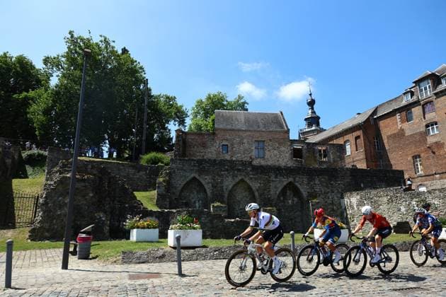 Belgian Lotte Kopecky of SD Worx-Protime pictured in action during the women s elite road race of the Belgian Cycling Championships, 132,8 km from and to the Grand Place square in Binche on Sunday 29 June 2025. DAVIDxPINTENS  x128052690x