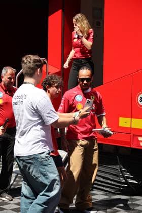 29 06 2025, Red Bull Ring, Spielberg, Formula 1 Austrian Grand Prix 2025 , in the picture Lewis Hamilton GBR , Scuderia Ferrari HP at the drivers parade Photo by Alessandro Martellotta Hasan Bratic DeFodi Images