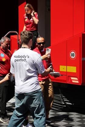 29 06 2025, Red Bull Ring, Spielberg, Formula 1 Austrian Grand Prix 2025 , in the picture Lewis Hamilton GBR , Scuderia Ferrari HP at the drivers parade Photo by Alessandro Martellotta Hasan Bratic DeFodi Images