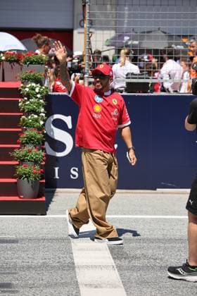 29 06 2025, Red Bull Ring, Spielberg, Formula 1 Austrian Grand Prix 2025 , in the picture Lewis Hamilton GBR , Scuderia Ferrari HP at the drivers parade Photo by Alessandro Martellotta Hasan Bratic DeFodi Images