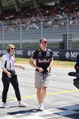 29 06 2025, Red Bull Ring, Spielberg, Formula 1 Austrian Grand Prix 2025 , in the picture Max Verstappen NLD , Oracle Red Bull Racing at the drivers parade Photo by Alessandro Martellotta Hasan Bratic DeFodi Images