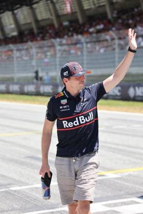 29 06 2025, Red Bull Ring, Spielberg, Formula 1 Austrian Grand Prix 2025 , in the picture Max Verstappen NLD , Oracle Red Bull Racing at the drivers parade Photo by Alessandro Martellotta Hasan Bratic DeFodi Images