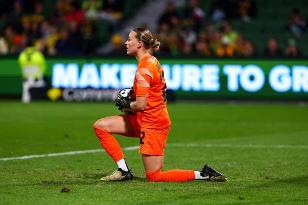 Melania Pasar (22 Slovenia) controls the ball during the Women?s International Friendly, Länderspiel, Nationalmannschaft game between Australia and Slovenia at HBF Park in Perth, Australia. (Ramiro Larguia SPP) Copyright: xRamiroxLarguiax xSPPx spp-en-RaLaSp-AUSvsSLO0041