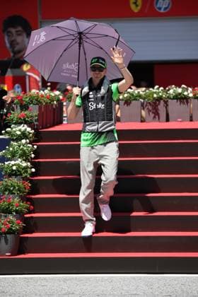 29 06 2025, Red Bull Ring, Spielberg, Formula 1 Austrian Grand Prix 2025 , pictured Nico Hülkenberg DEU , Stake F1 Team Kick Sauber at the drivers parade Photo by Alessandro Martellotta Hasan Bratic DeFodi Images