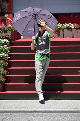 29 06 2025, Red Bull Ring, Spielberg, Formula 1 Austrian Grand Prix 2025 , pictured Nico Hülkenberg DEU , Stake F1 Team Kick Sauber at the drivers parade Photo by Alessandro Martellotta Hasan Bratic DeFodi Images